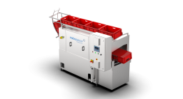 Tunnelwaschanlage
max. 300 Kisten/h
Durchlauföffnung (B×H): 400×300mm